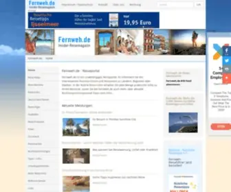Fernweh.de(Insider-Reise-Portal, Reisetipps, Reiseinfos, Reiseberichte für Urlaub und Reise) Screenshot