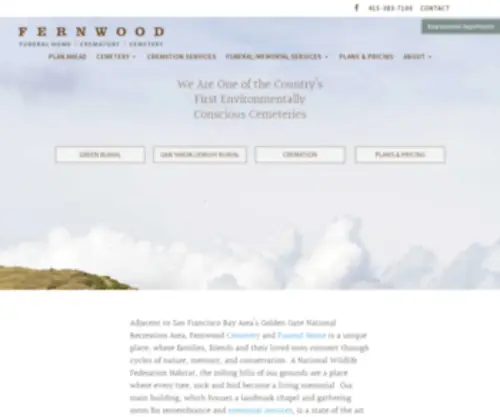 Fernwood.com(Fernwood Cemetery & Funeral Home) Screenshot