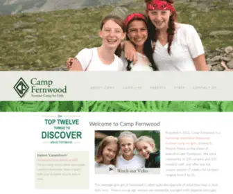 Fernwoodcamps.com(Camp Fernwood) Screenshot