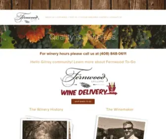 Fernwoodcellars.com(Fernwood Cellars) Screenshot