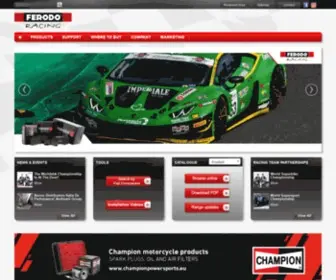 Ferodoracing.com(Motorsport braking systems) Screenshot