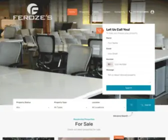 Ferozes.com(We will find you a place) Screenshot