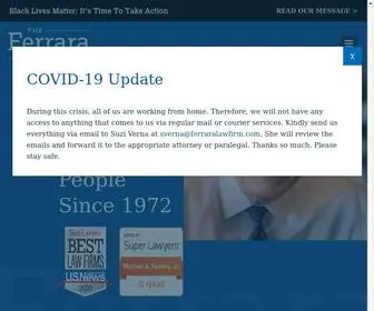 Ferraralawfirm.com(New Jersey Personal Injury Attorneys) Screenshot