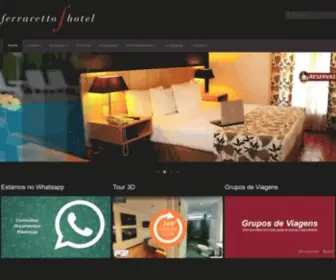 Ferrarettohotel.com.br(Página inicial) Screenshot