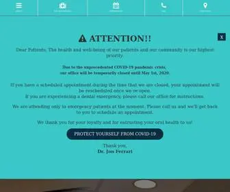 Ferraridental.com(Dentist Montville NJ) Screenshot