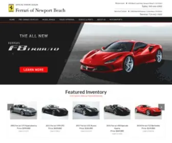 Ferrariofnewportbeach.com Screenshot