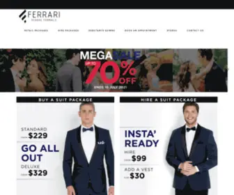 Ferrarischoolformals.com.au(Debutante & Ball Gowns) Screenshot