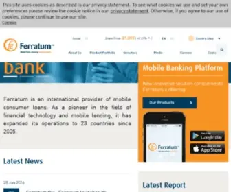 Ferratum.com(Ferratum Group) Screenshot