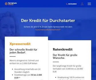 Ferratum.de(Online-Kreditangebote von Ferratum) Screenshot