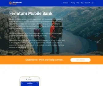 Ferratumbank.com(Open a Free European Bank Account) Screenshot