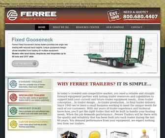 Ferreetrailers.com(Ferree Trailers) Screenshot