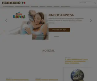 Ferrero.com.mx(México) Screenshot