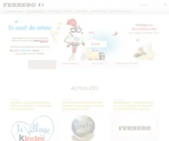 Ferrero.fr(Ferrero) Screenshot
