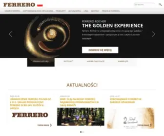 Ferrero.pl(Producent słodyczy) Screenshot