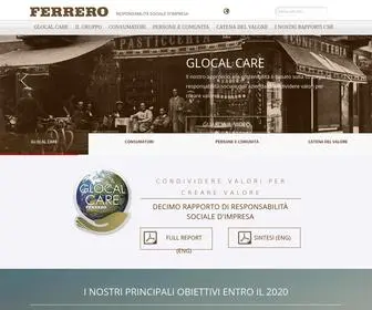 Ferrerocsr.com(Ferrero) Screenshot