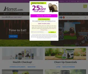 Ferrets.com(Ferret Supplies) Screenshot