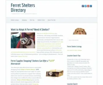 Ferretshelters.org(Ferret Shelters Directory) Screenshot