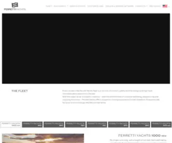 Ferretti.com(Every model in the Ferretti Yachts fleet) Screenshot