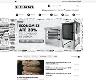 Ferri.com.br(Fornos e equipamentos para food service) Screenshot