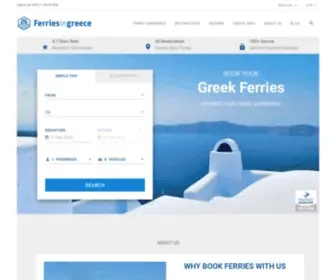 Ferriesingreece.com(Greek Ferries) Screenshot