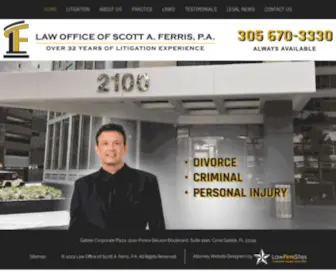 Ferrislawfirm.com(Miami Criminal) Screenshot