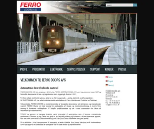 Ferro-Doors.dk(Ferro Doors A/S) Screenshot