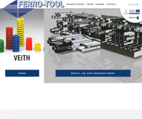 Ferro-Tool.com(CNC forgácsolás Budapesten) Screenshot