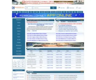 Ferroalloynet.com(FerroAlloy Market Information) Screenshot