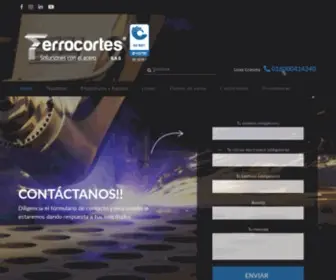 Ferrocortes.com.co(Home) Screenshot