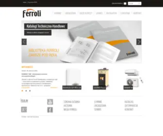 Ferroli.com.pl(Technika grzewcza i instalacyjna) Screenshot