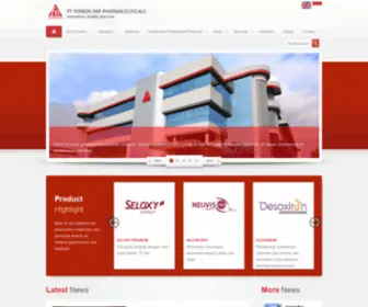 Ferron-Pharma.com(PT Ferron Pharmaceuticals Factory located in Cikarang) Screenshot