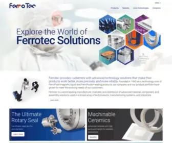 Ferrotec.com(Manufacturing advanced material) Screenshot