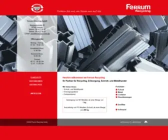 Ferrum-Recycling.de(Ferrum Recycling GmbH Giessen) Screenshot