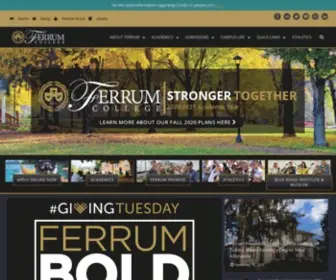 Ferrum.edu(Ferrum college) Screenshot