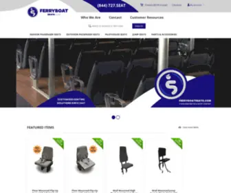 Ferryboatseats.com(Ferryboat Seats distributes new ferry passenger seats) Screenshot