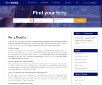 Ferrycroatia.com(Ferry Croatia) Screenshot