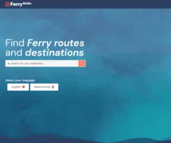 Ferrygogo.com(All ferry connections around the world with unique explanations and ferry maps. FerryGoGo) Screenshot