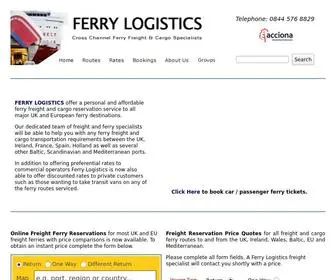 Ferrylogistics.co.uk(Ferry Logistics) Screenshot