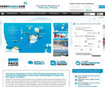 Ferrysamui.com(Save up to 30% on speedboat & ferry travel. Speedboat & Ferry travel) Screenshot