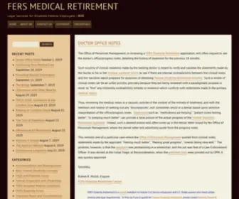 Fersmedicalretirement.com(FERS Medical Retirement) Screenshot