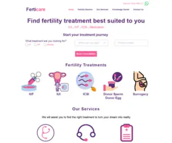 Ferticare.in(Infertility Treatment IVF IUI) Screenshot