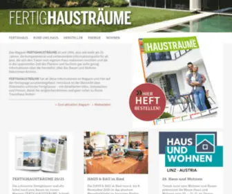 Fertighaustraeume.at(Fertighausträume) Screenshot