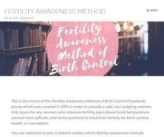 Fertilityawarenessmethodofbirthcontrol.com(Fertility Awareness Method) Screenshot