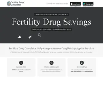 Fertilitydrugcalculator.com(Product Launch) Screenshot