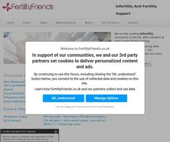 Fertilityfriends.co.uk(Infertility and Fertility Support) Screenshot