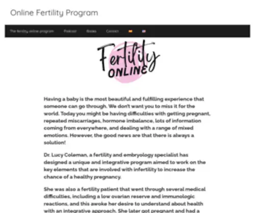 Fertilityonline.net(Fertility Online) Screenshot