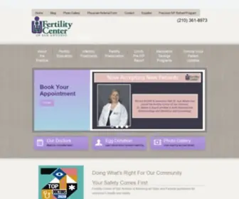 Fertilitysa.com(Fertility Center of San Antonio) Screenshot