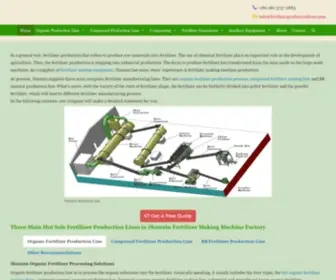 Fertilizerproductionlines.com(Fertilizer production line) Screenshot