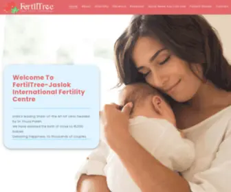 Fertiltree.com(FertilTree-Jaslok Fertility Centre) Screenshot