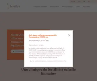 Fertilys.org(Clinique de fertilité à échelle humaine) Screenshot